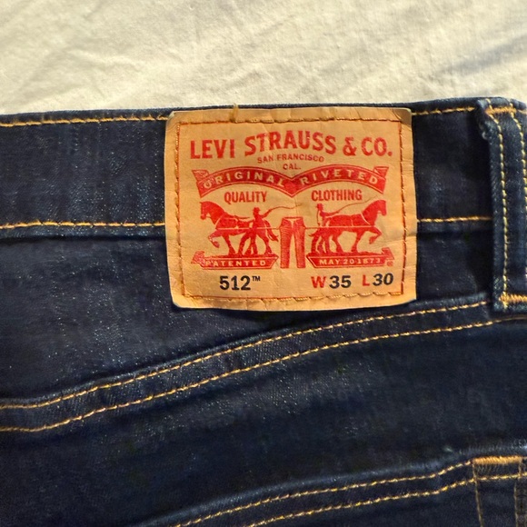 Levi’s 512™ Slim Taper Flex Jeans, Dark Hollow, 35x30 - Picture 3 of 3